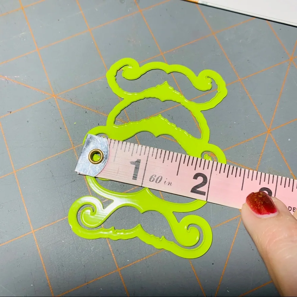 COPY - New Spellbinders furry mustache die cut scrapbook. Copy